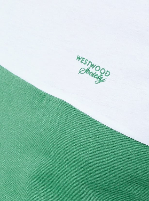 URB_N Men Colourblock Regular Fit T-shirt