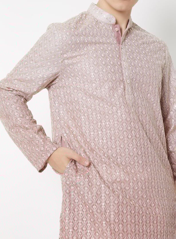 Men Ombre Regular Fit Kurta