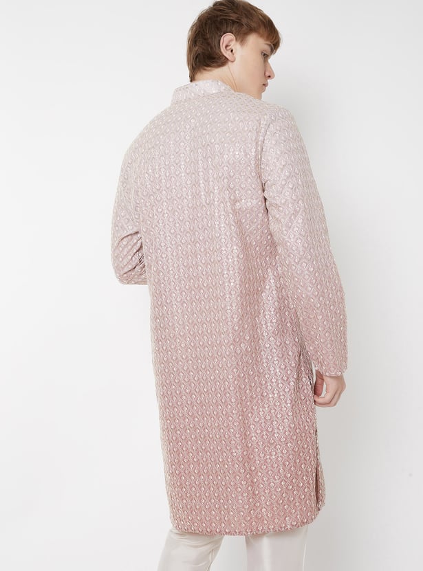 Men Ombre Regular Fit Kurta