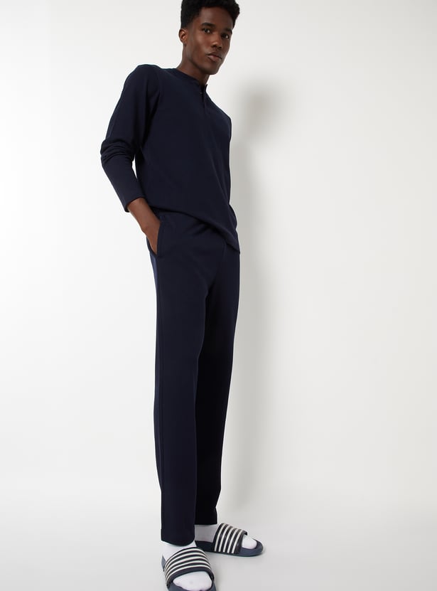 Buy Men Textured Lounge Pants Online at just Rs. 799.0