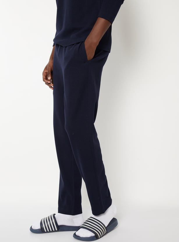 Men Textured Lounge Pants