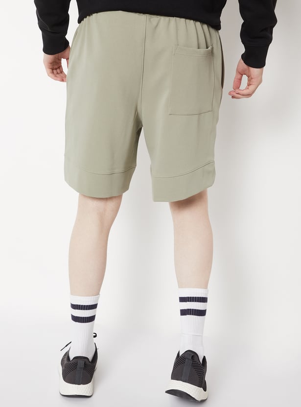 Men Textured Sports Shorts