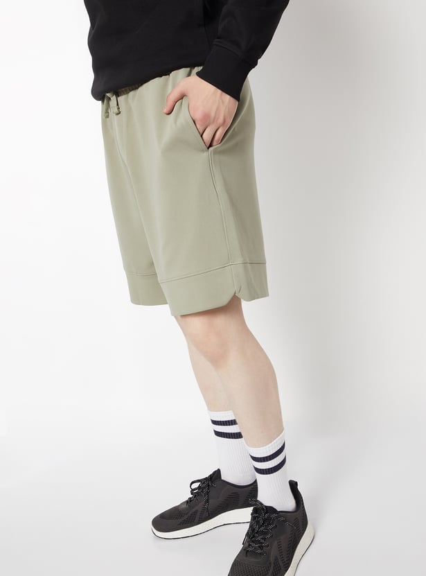 Men Textured Sports Shorts