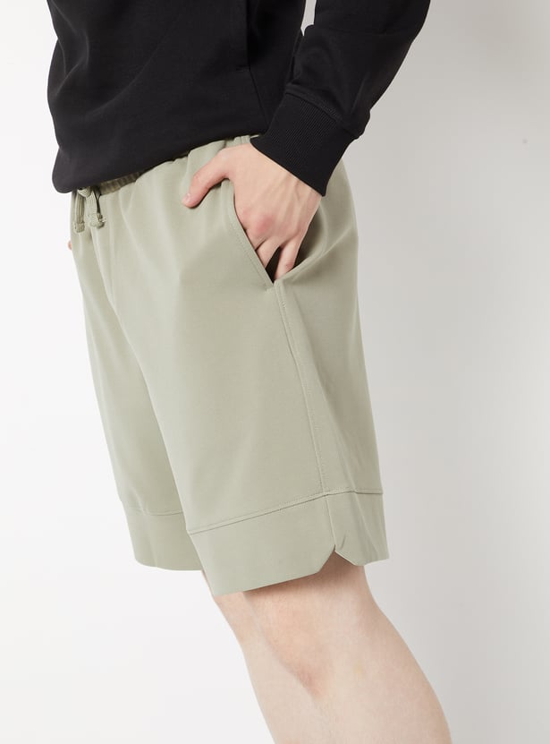 Men Textured Sports Shorts