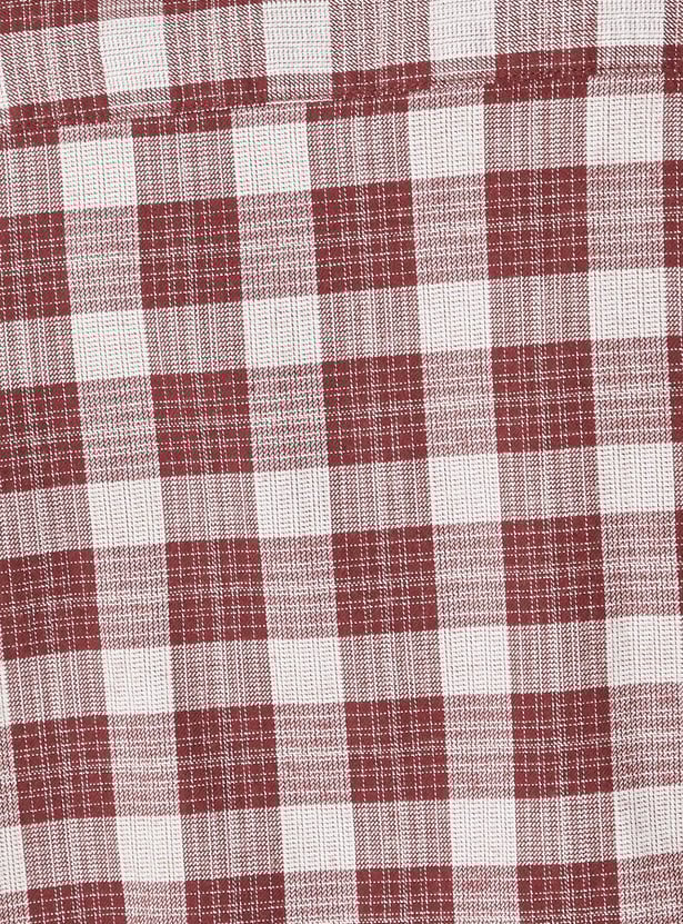 Men Checked Slim Fit Shirt