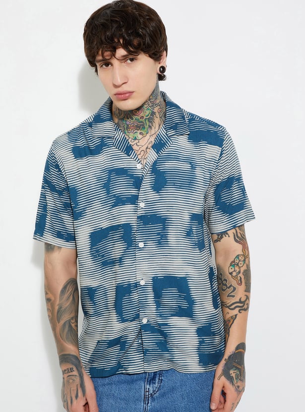 URB_N Men Printed Regular Fit Shirt