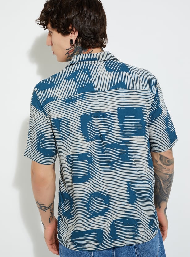 URB_N Men Printed Regular Fit Shirt
