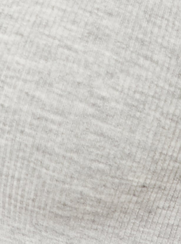 Women Ribbed Padded Non Wired T-shirt Bra