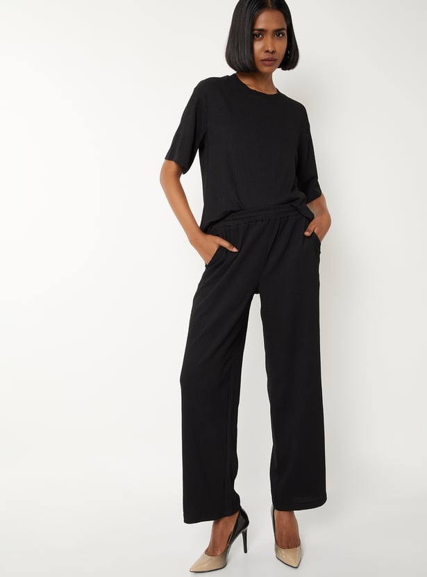 Women Textured T-shirt