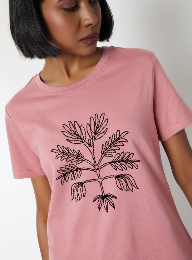 Women Embroidered T-shirt