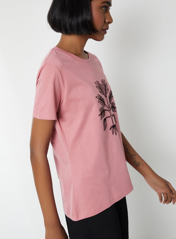 Women Embroidered T-shirt