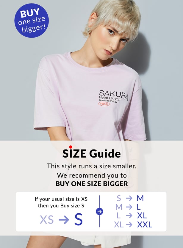 ALAYA F x URB_N Women Printed Oversized T-shirt