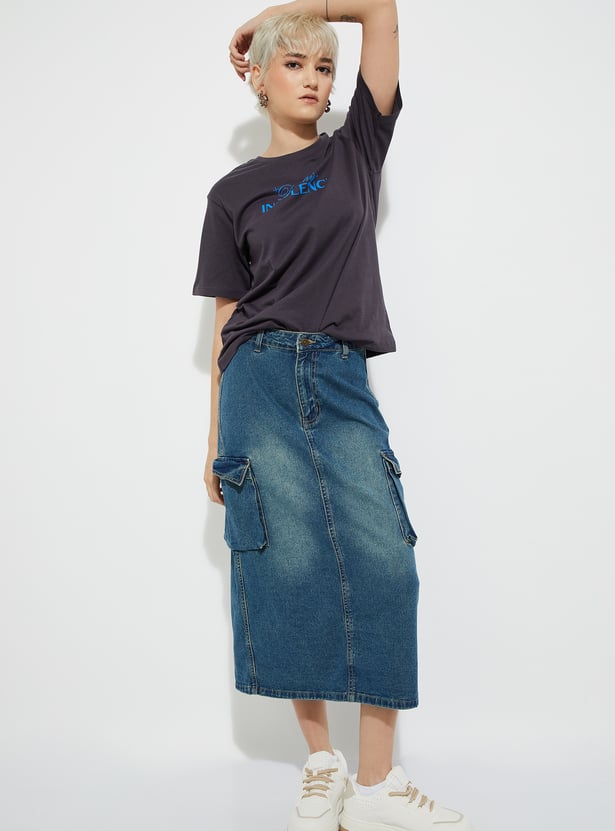 URB_N Women Printed Relaxed Fit T-shirt