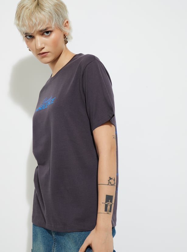 URB_N Women Printed Relaxed Fit T-shirt