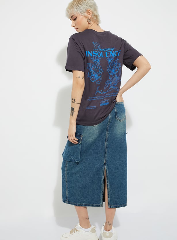 URB_N Women Printed Relaxed Fit T-shirt