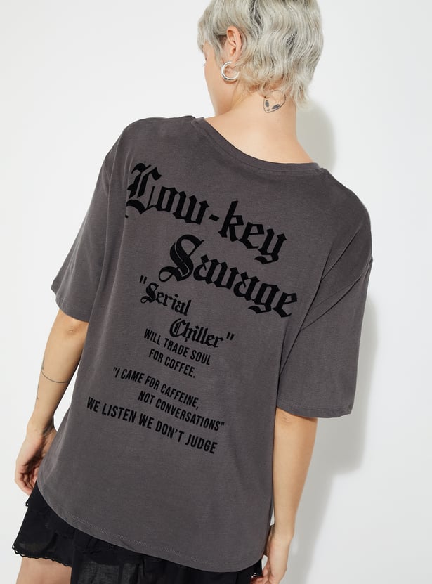 ALAYA F x URB_N Women Printed Overszied T-shirt