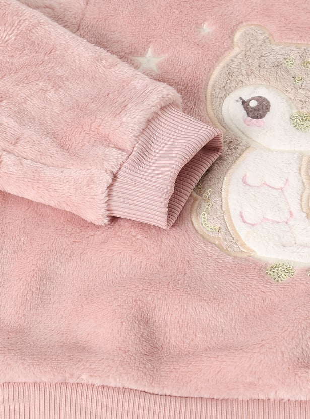 Girls Sequins Joggers Set