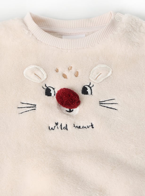 Girls Applique Joggers Set