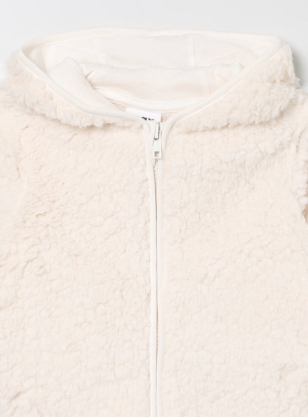 Girls Fuzzy Trousers Set