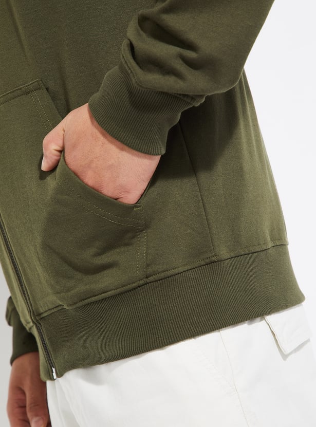 URB_N Men Solid Hooded Sweatshirt