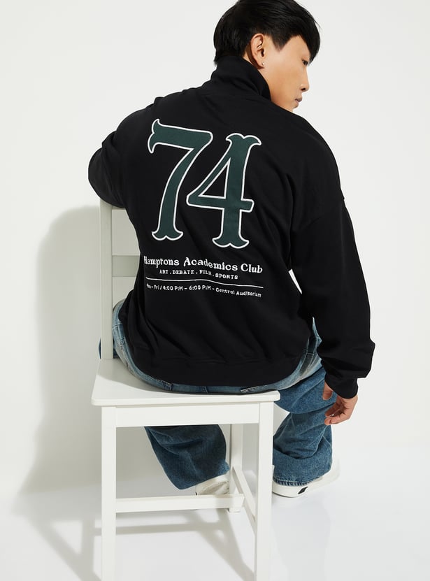 URB_N Men Printed Oversized Sweatshirt