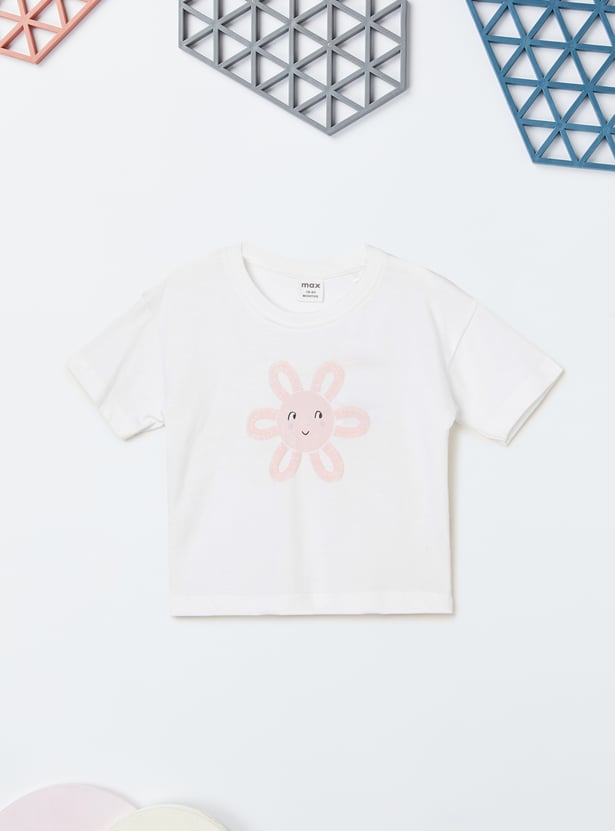 Girls Printed Shorts Set