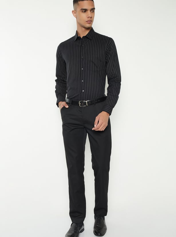 Men Striped Slim Fit Formal Shirt