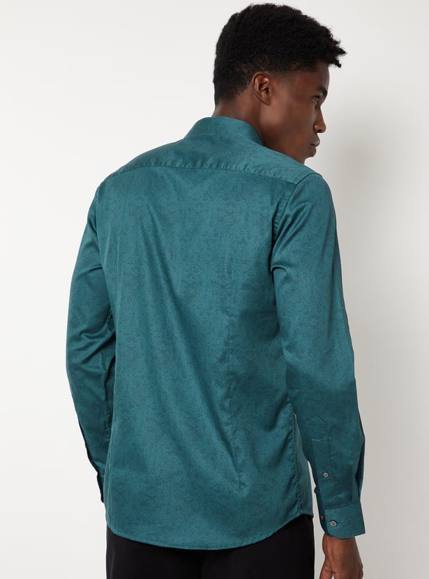 Men Printed Slim Fit Formal Shirt