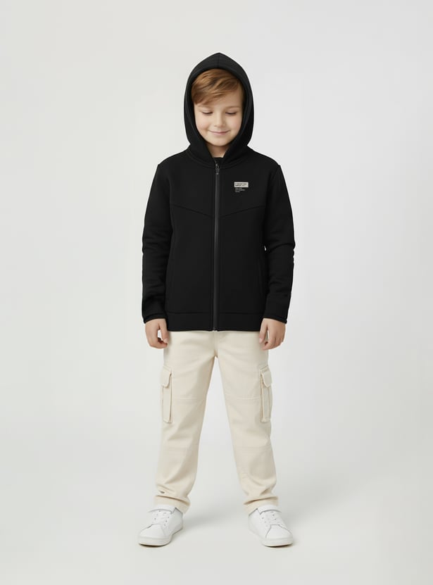 Boys Printed Hooded Sweatshirt