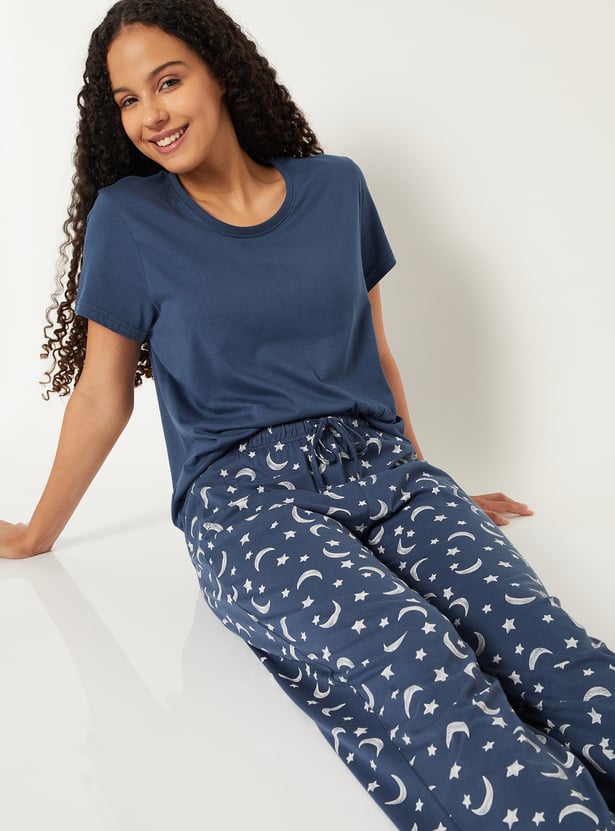 Women Printed PJ Set
