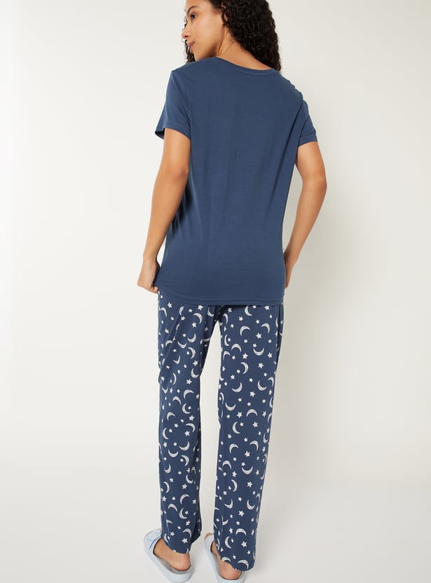 Women Printed PJ Set