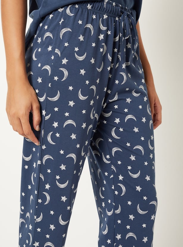 Women Printed PJ Set