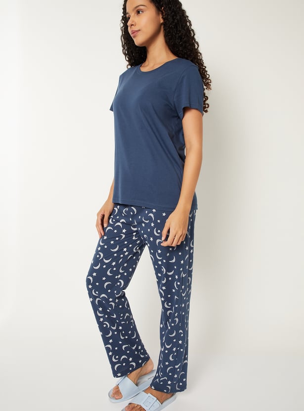 Women Printed PJ Set
