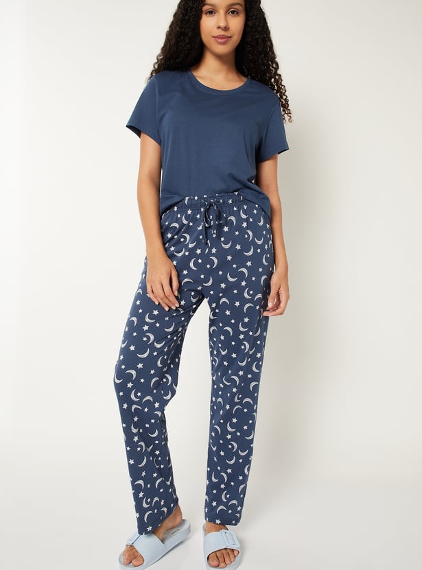 Women Printed PJ Set