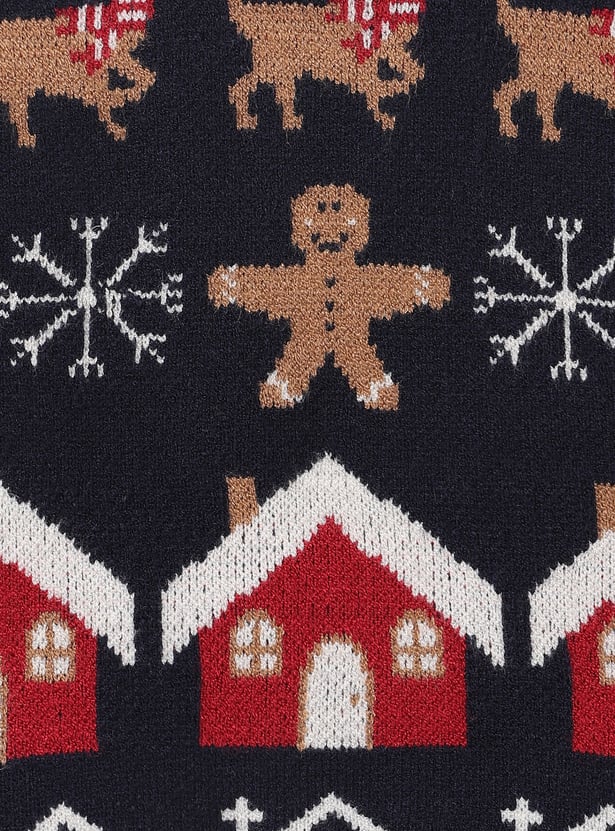 Boys Reindeer & Snowflakes Sweater