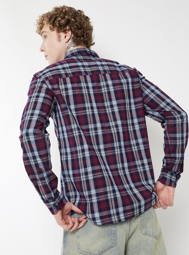 Men Checked Regular Fit Shirt