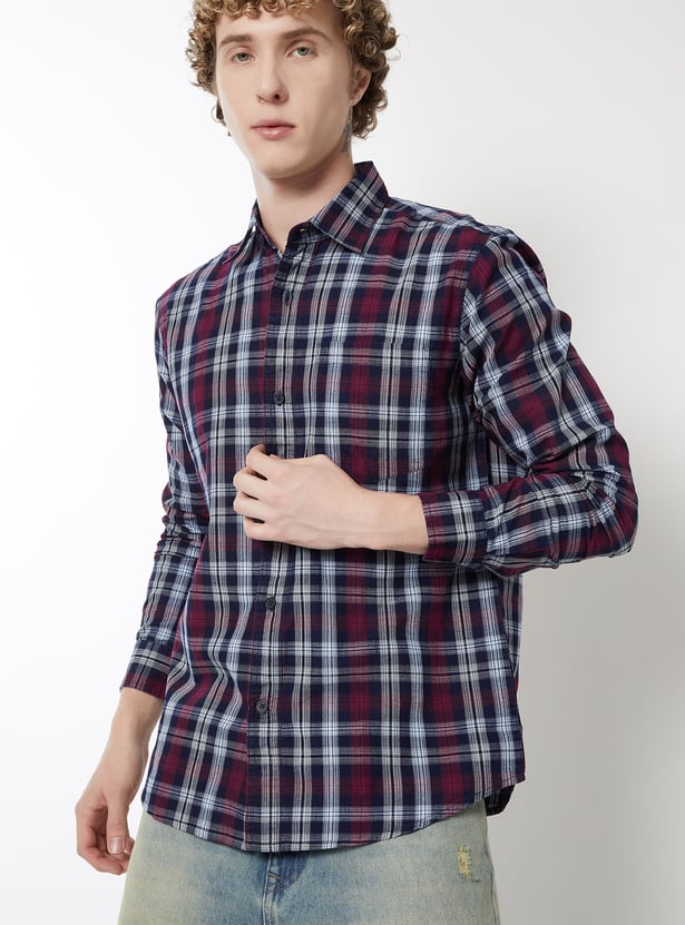 Men Checked Regular Fit Shirt