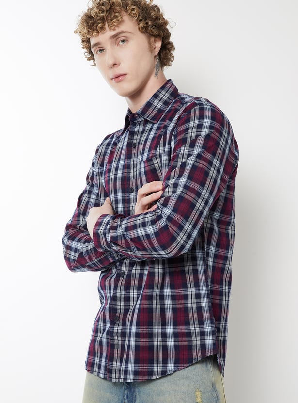 Men Checked Regular Fit Shirt
