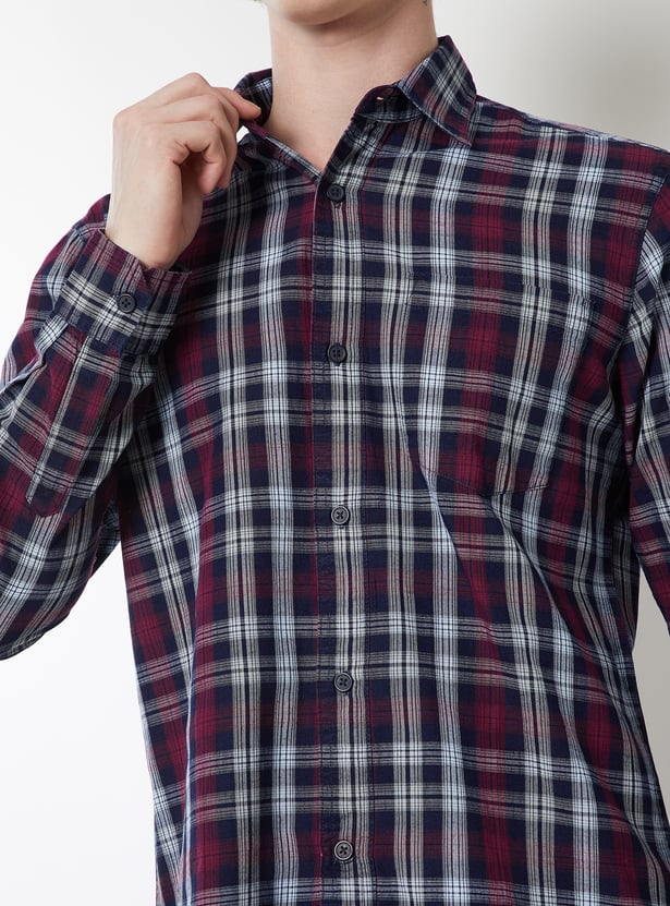 Men Checked Regular Fit Shirt