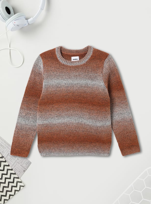 Boys Knit Striped Sweater