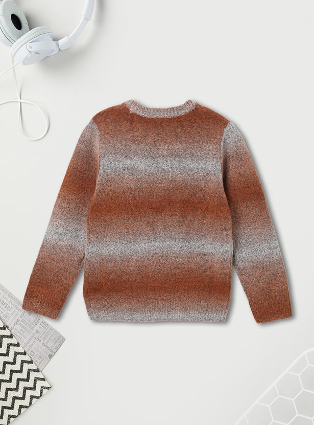 Boys Knit Striped Sweater