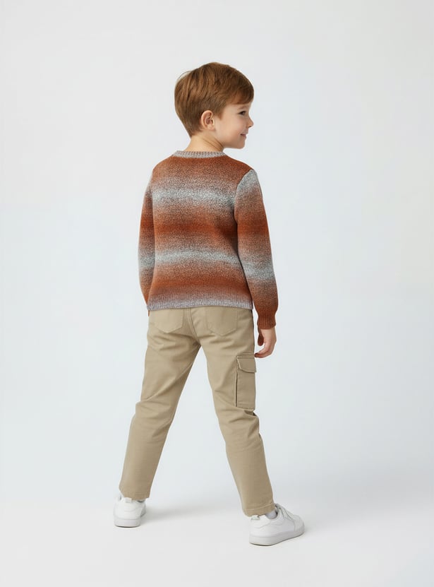 Boys Knit Striped Sweater