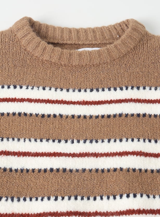 Boys Striped Knit Sweater