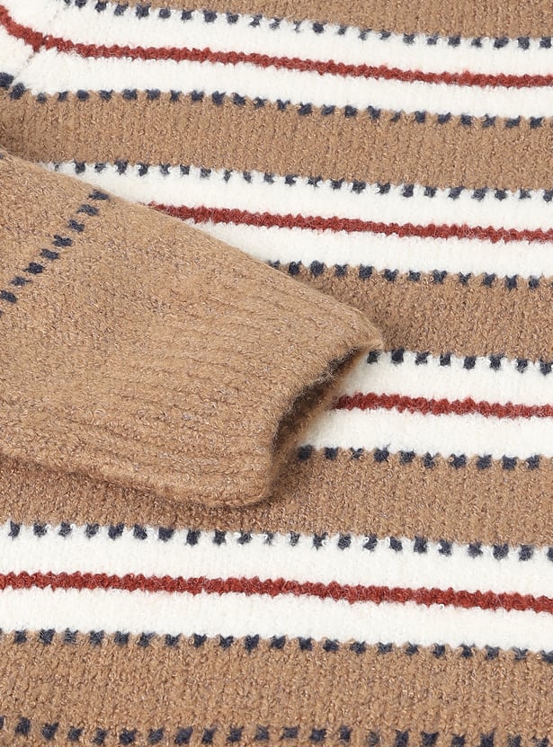 Boys Striped Knit Sweater