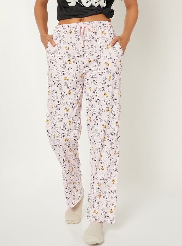 Women Peanuts Print Pyjamas