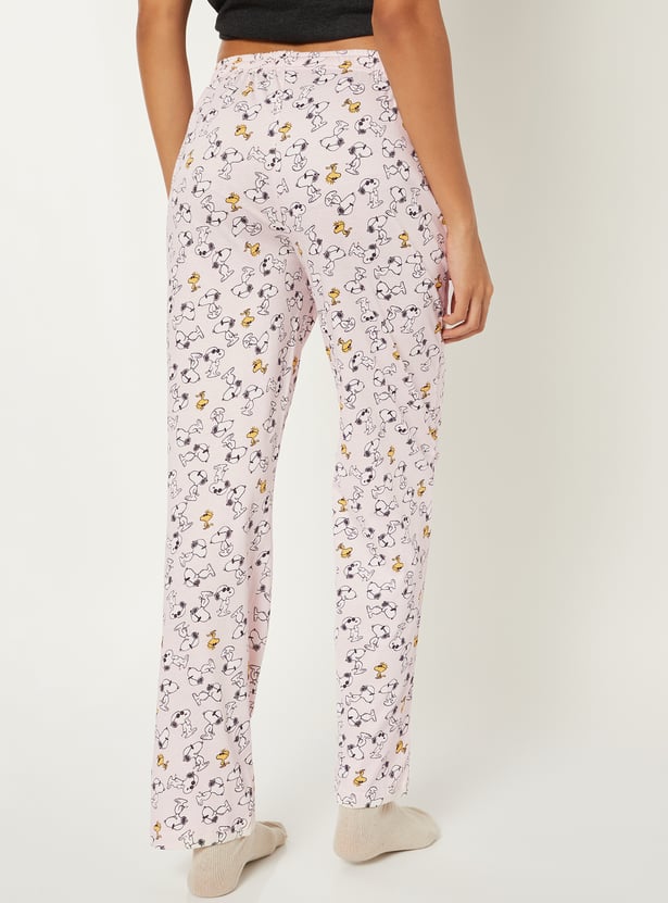 Women Peanuts Print Pyjamas