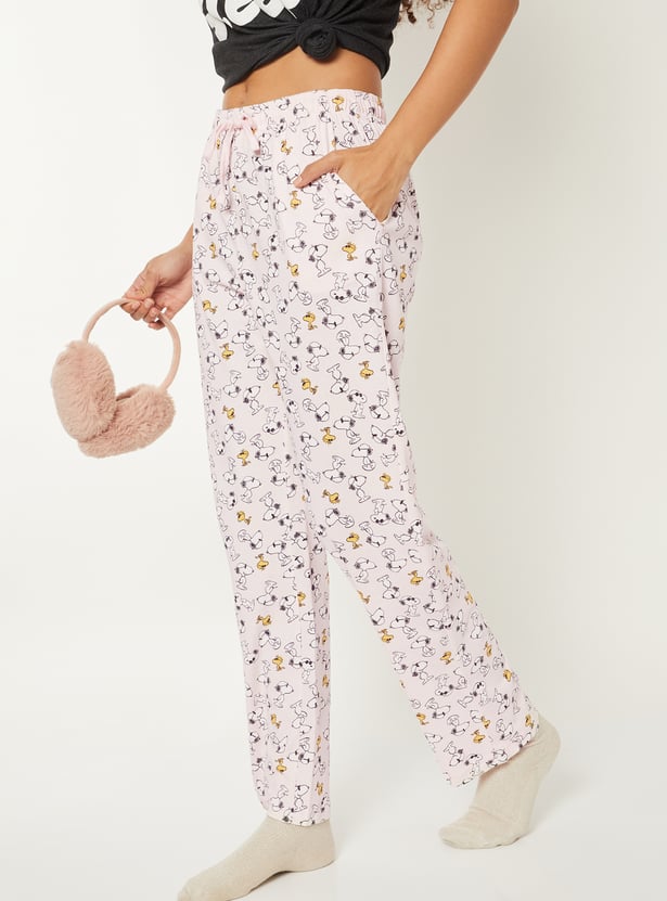Women Peanuts Print Pyjamas