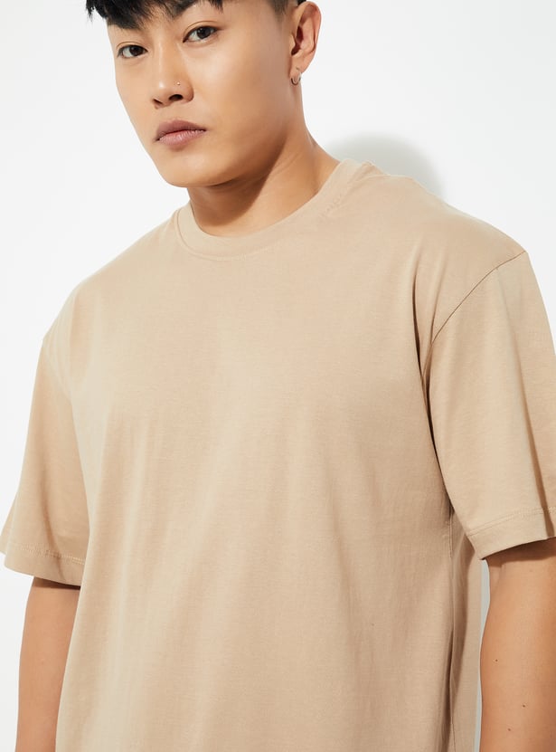 Buy URB_N Men Solid Oversized T-shirt Online at just Rs. 249.0