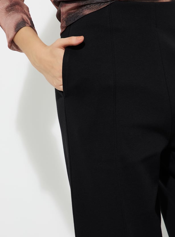 ALAYA F x URB_N Textured Wide Leg Trousers