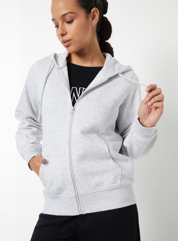 Women Solid Hooded Jacket